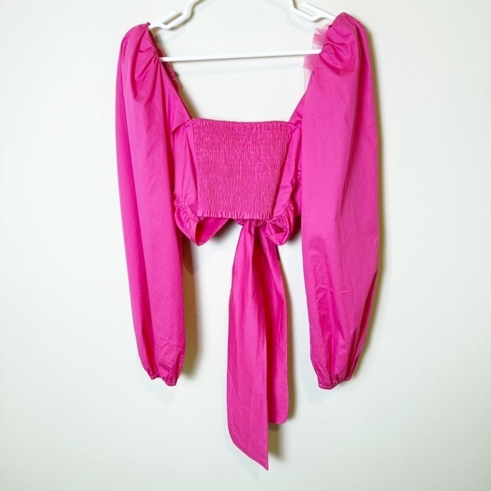 MABLE ANGEL FRONT RIBBON SELF TIE TOP M - Picture 11 of 15